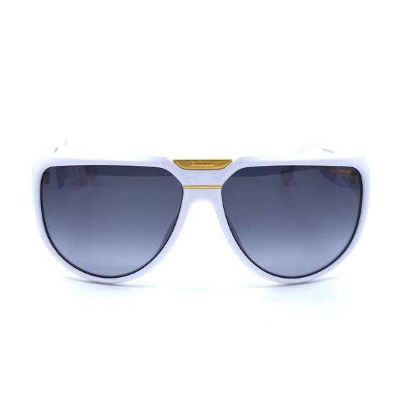 BRAND NEW CARRERA FLAGLAB-13 WHITE GREY GRADIENT SHIELD SUNGLASSES - Picture 4 of 13